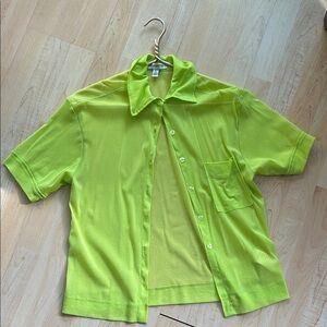 Urban outfitters button down lime green